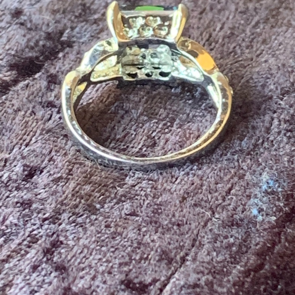 Faux Mystic Topaz and Diamond Ring - Picture 7 of 7